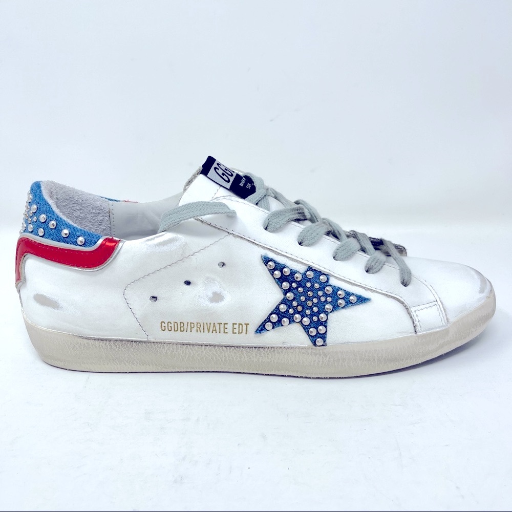 Golden Goose Superstar White Leather Sneakers Women LTD Edition US 8 EU 38
